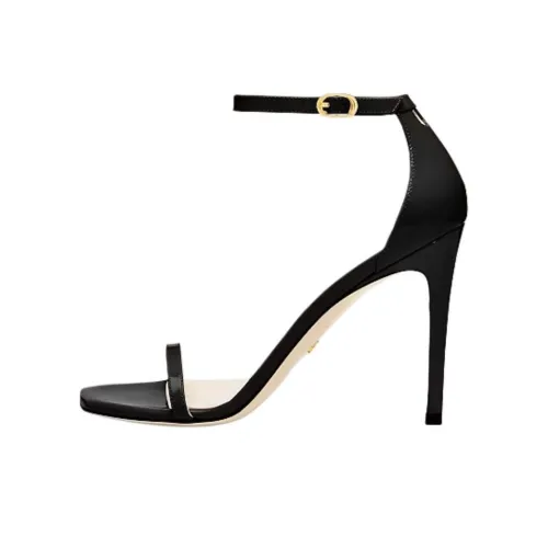 Stuart Weitzman/SW Nudistcurve 100 Strap Sandals 10cm Women's Black