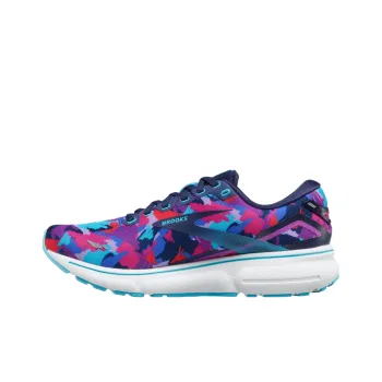 Brooks Ghost 15 Anti-Slip Wear-Resistant Low-Top Running Shoes Women's Blue Purple