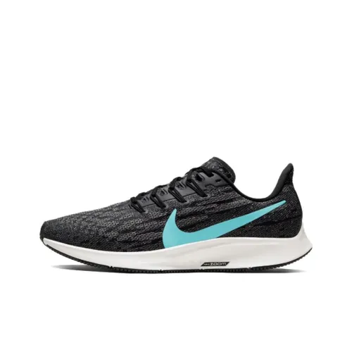 Nike Pegasus 36 Running Shoes Unisex Low-Top Black/Stone Gray/Phantom Gray White/Aurora