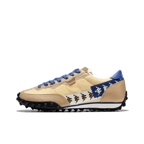 Kappa Anti Slip Wear Resistant Low Top Running Shoes Unisex Brown Blue