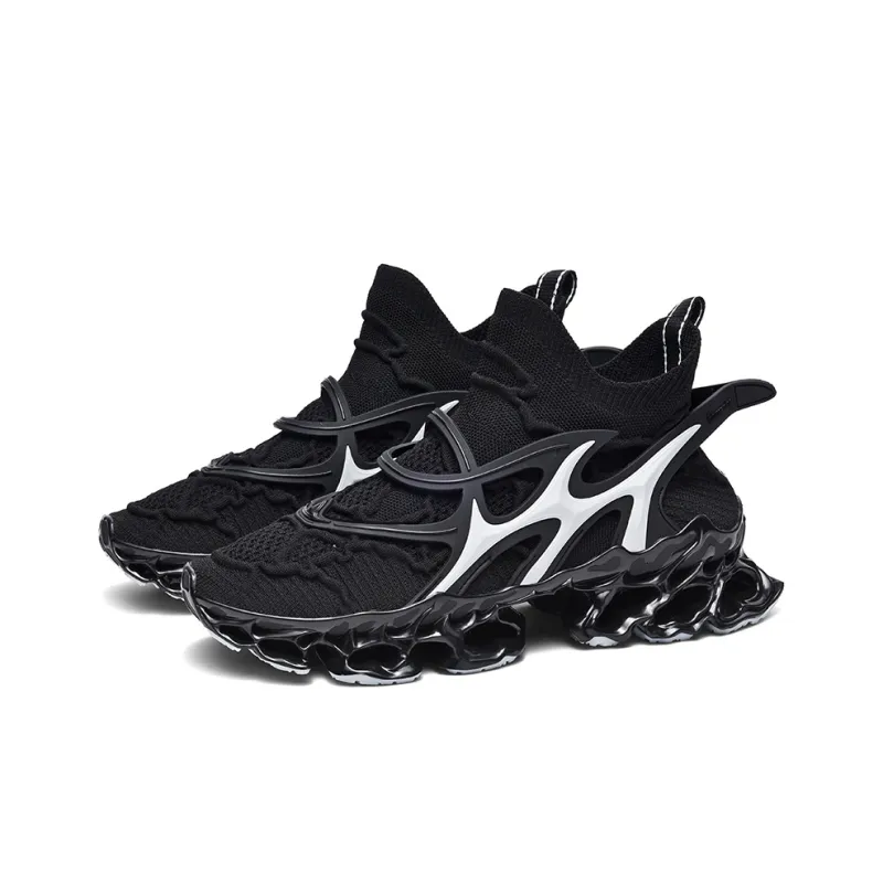 Comanier Cushioning And Breathable Mid Top Casual City Commute Sprint Long Distance Running Shoes Unisex-8