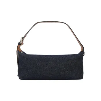 Eera Cotton Denim One Shoulder Handbags Women's Dark Blue