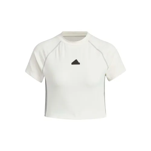 Adidas T-Shirts Women's Jade White