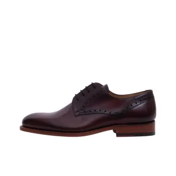 BARKER Trent Dress Shoes Men's Brown Red