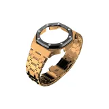 Rose Gold Case with Black Bezel