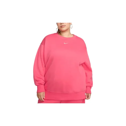 Nike Sportswear Phoenix Fleece Sweatshirts Women's Purple Daylily Pink