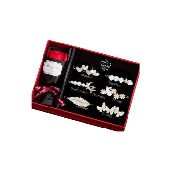 GAGA Elegant Versatile Trendy Side Stray Hair Hair Slide Set Women's
