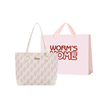 Worm's Home PU Shoulder Bag Women's Ecru