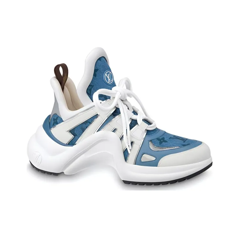 LOUIS VUITTON Archlight Low Top Sports Casual Shoes Women's White Blue-1