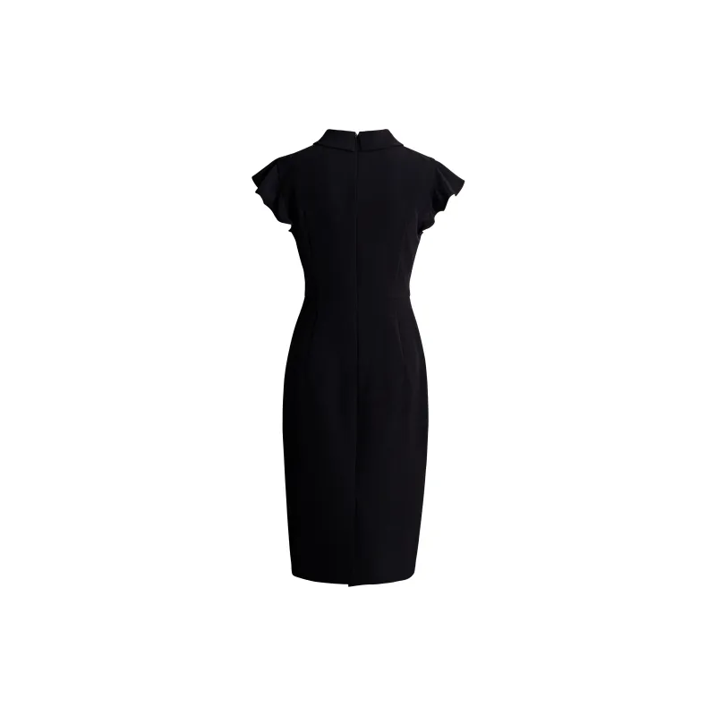 ROEYSHOUSE Short Sleeved Dresses Women's Black-1