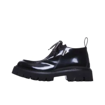MOSCHINO Round Toe Laced Boots