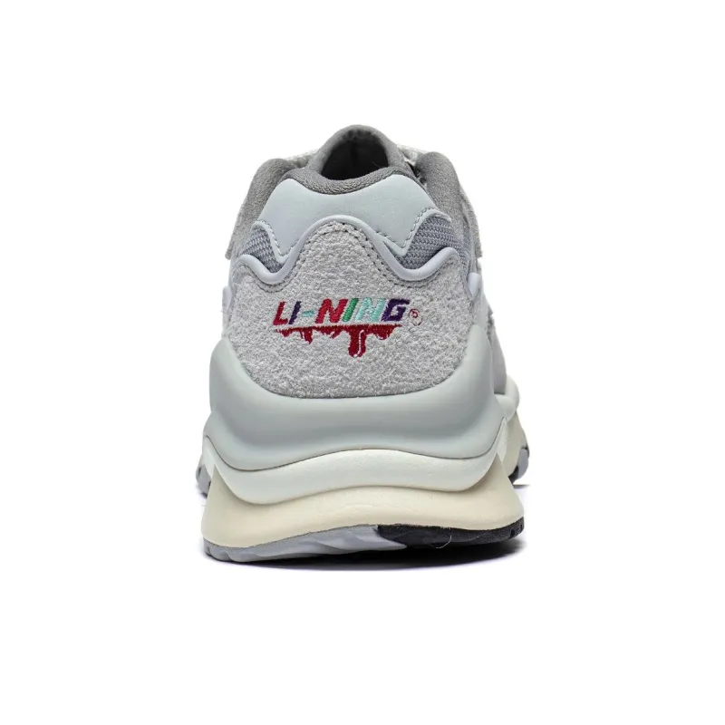 LiNing 001 Mountain Sea Anti Slip Wear Resistant Low Top Sports Casual Shoes Women's River Stone Gray-5