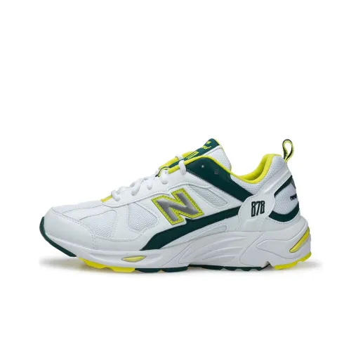 New Balance NB 878 Running Shoes Unisex Low-Top White/Green/Yellow