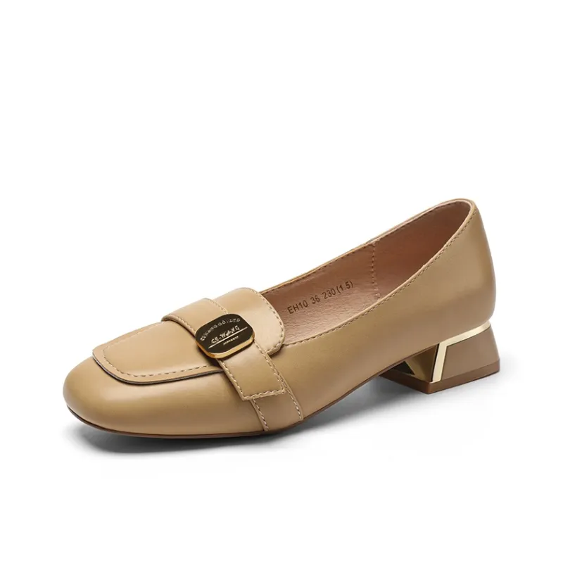 ZHR Loafers Women's Beige/Apricot/Black-7