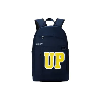 TURN UP Polyester Backpack Laptop Bag Regular Unisex Blue/Gray/White