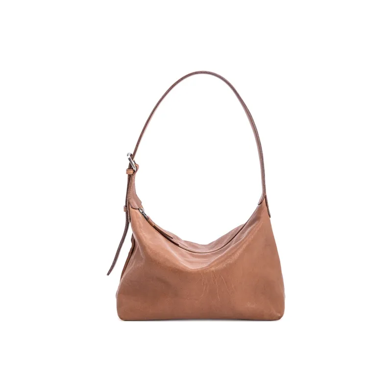 VENOF Cow Leather Shoulder Bag Medium Size Women's Light Tea Brown/Rock Desert Black/Vintage Red-3