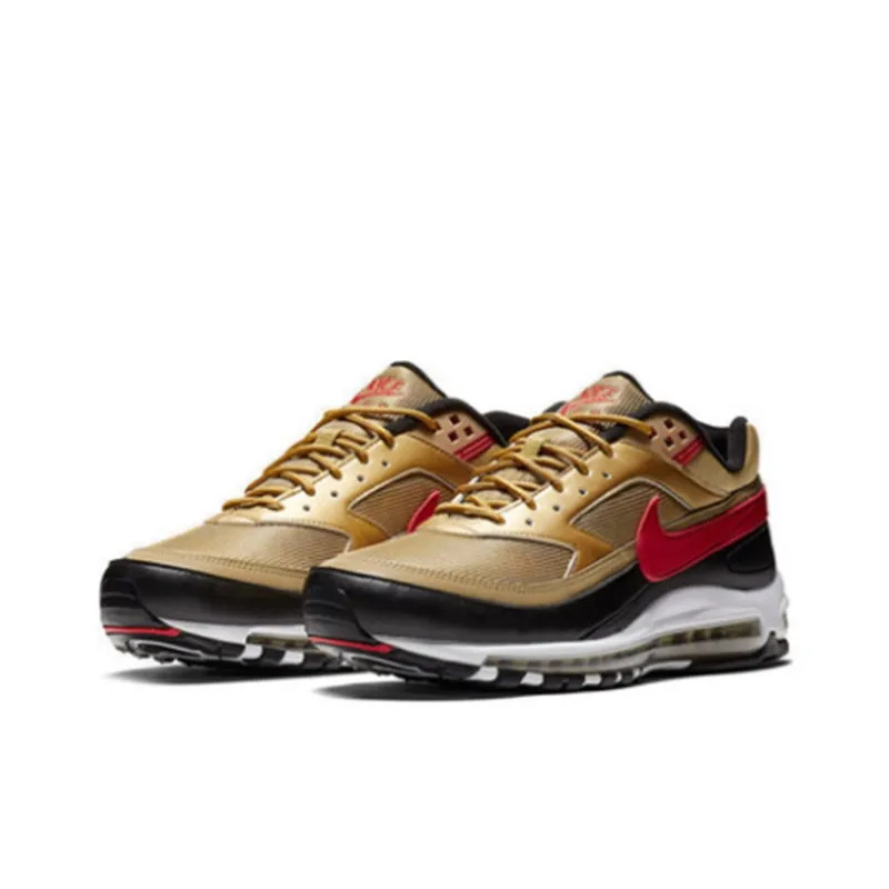 Nike Air Max 97 Bw Metallic Gold University Red Black-2
