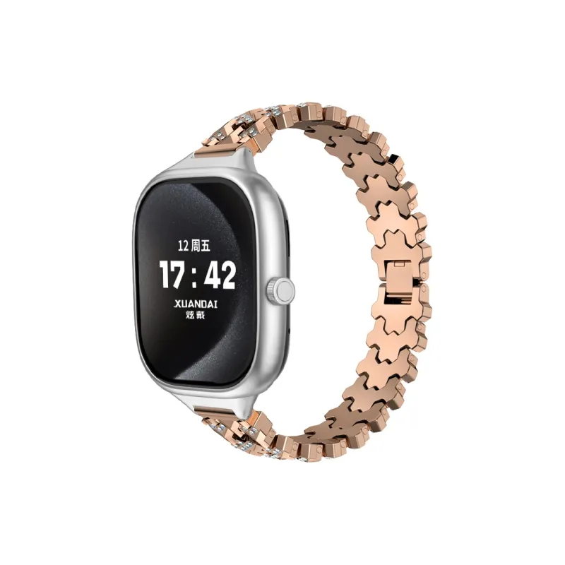 Yu Qing Compatibility Red Beige Watch 4/Redmi Smart 4th Generation Watch Bands 150mm Unisex-25