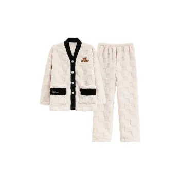 FENTENGCARE Pajama Set Women's Beige