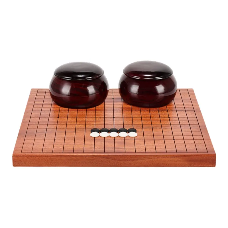 Imono Go Five In A Row Board Set Cloud Stone Chess Pieces Beginner Wooden Chinese Chess 3 in 1 Board Games-3