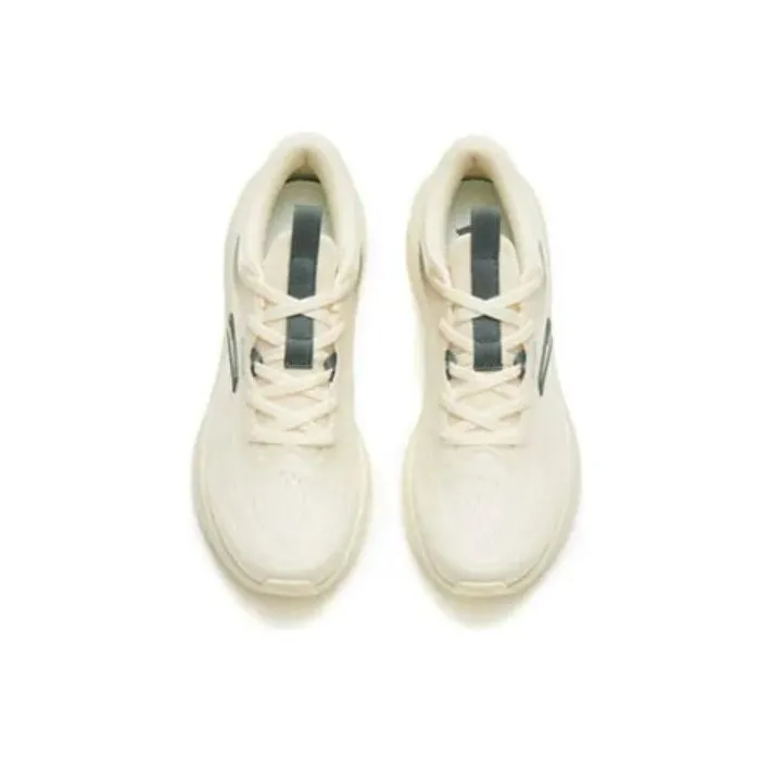 Anta Road Run Cushioning Anti Slip And Wear Resistant Low Top Running Shoes Women's White Asphalt Gray-1