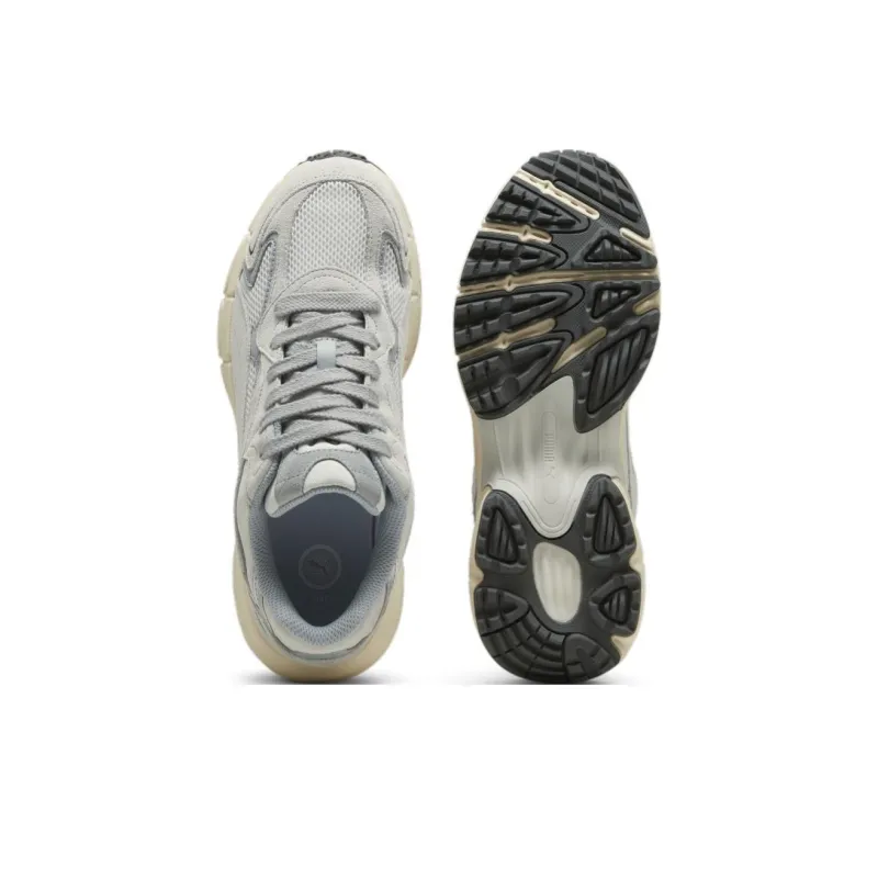 PUMA Slip Resistant Low Top Golf Shoes Unisex Gray White-4