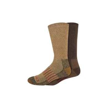 Dickies Mid-Calf Socks Men's 2 Pack Brown