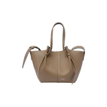 YUZEFI Calfskin Portable Crossbody Bag, Shoulder Bag Women's Beige