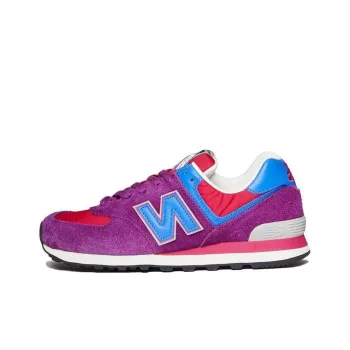Stray Rats x New Balance NB 574 Slip-Resistant Low-Top Running Shoes Men's Purple Blue
