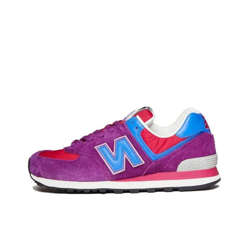 Stray Rats x New Balance NB 574 Slip-Resistant Low-Top Running Shoes Men's Purple Blue-0