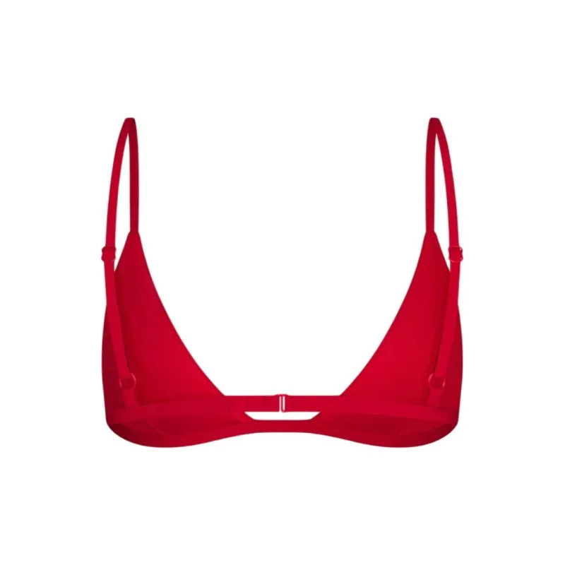 Khy SS24 DROP 008 Classic Triangle Bikini Top Bikini Women's Cherry Pink-1