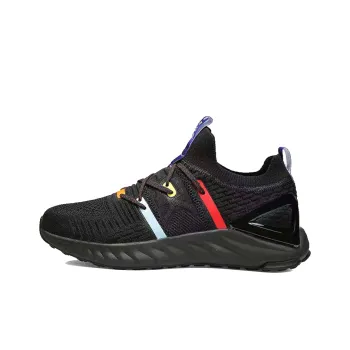 PEAK State Pole 1.0 Plus Cushioning Anti Slip And Wear Resistant Low Top Running Shoes Men's Black Red Blue