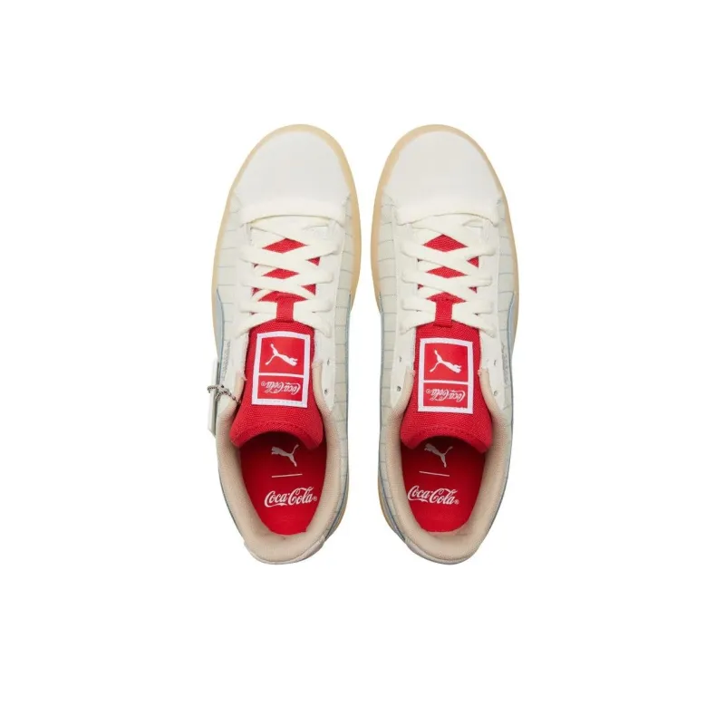 PUMA Suede Coca Cola White-3
