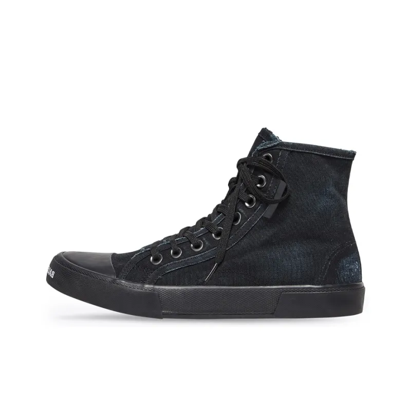 Balenciaga Paris High 'Destroyed - Triple Black'-0