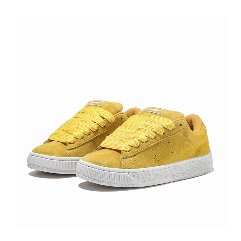 FERW Skateboard Shoes Unisex Low Top Yellow-2