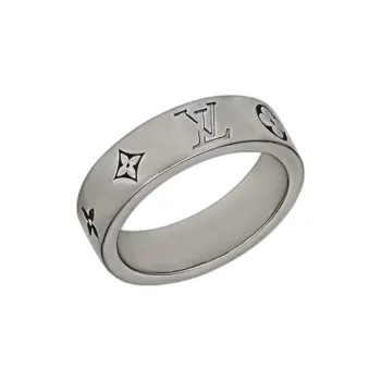 LOUIS VUITTON M1181S Lv Mosaic Thin Ring
