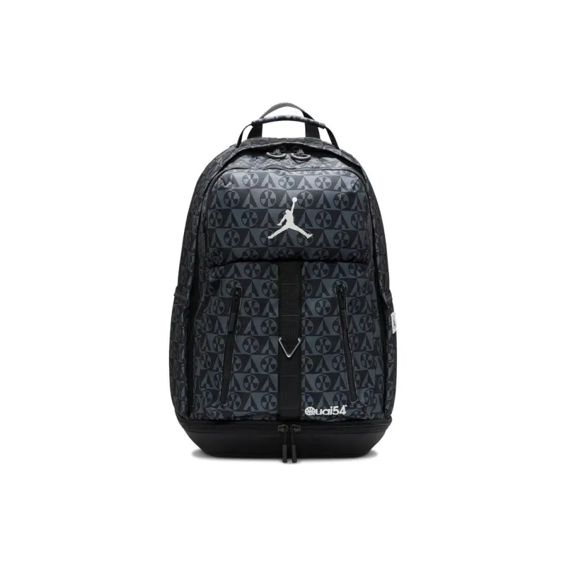 Jordan Polyester Backpack Regular Unisex Jet Black-0