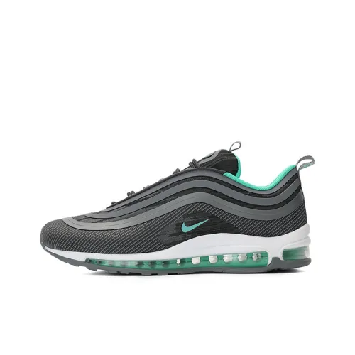 Nike Air Max 97 Running Shoes Men Low-Top Black/Gray/Green