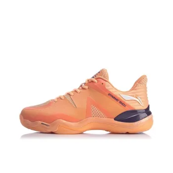 LiNing Sonic Boom 4 Generations Non slip Lightweight Low Top Badminton Shoes Unisex Orange