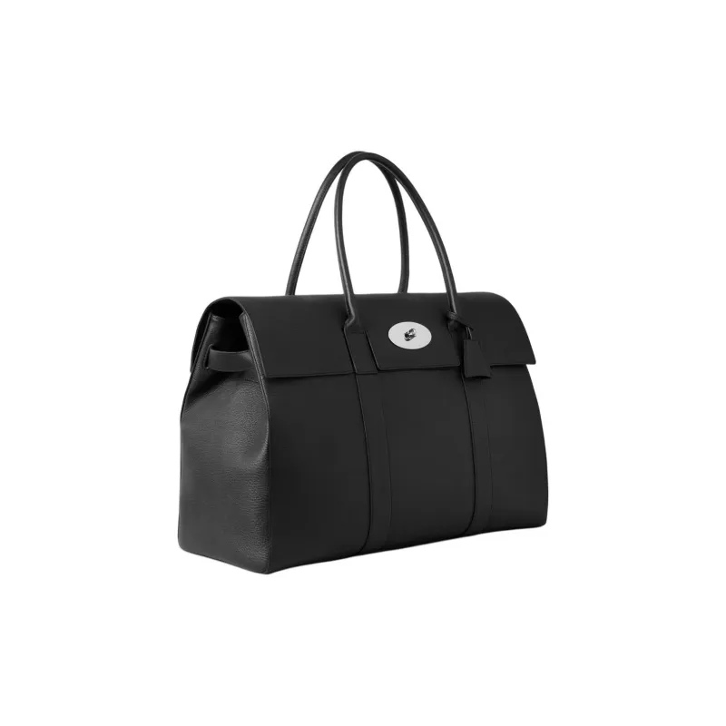 Mulberry Cow Leather Handbag Extra Large Women's Black-1