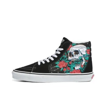 Vans Sk8 Hi Rose Skulls
