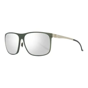 Mercedes Benz Metal Square Sunglasses Men's Green