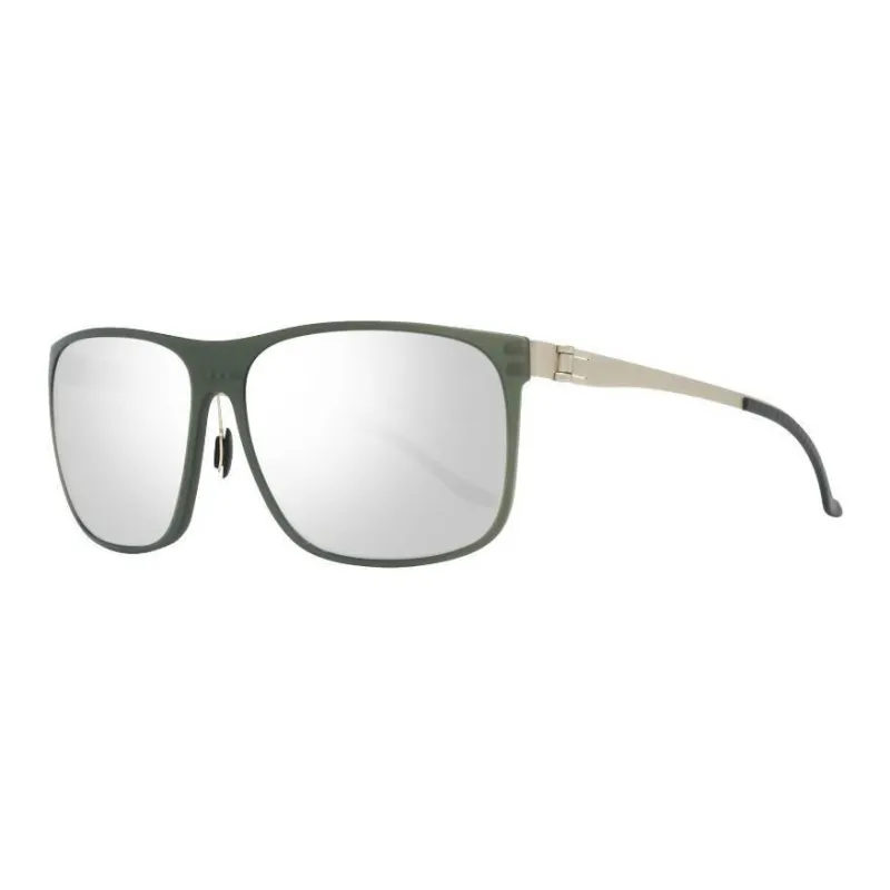 Mercedes Benz Metal Square Sunglasses Men's Green-0