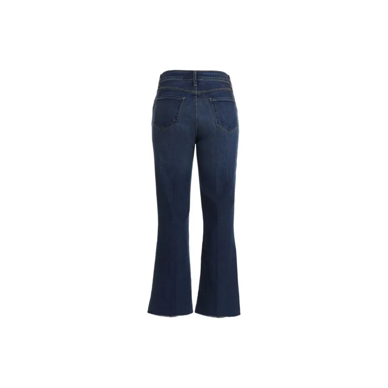 L'AGENCE Kendra Cropped Flare Jeans-1