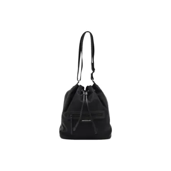 LONGCHAMP Nylon Crossbody Bag Shoulder Bag Unisex Black
