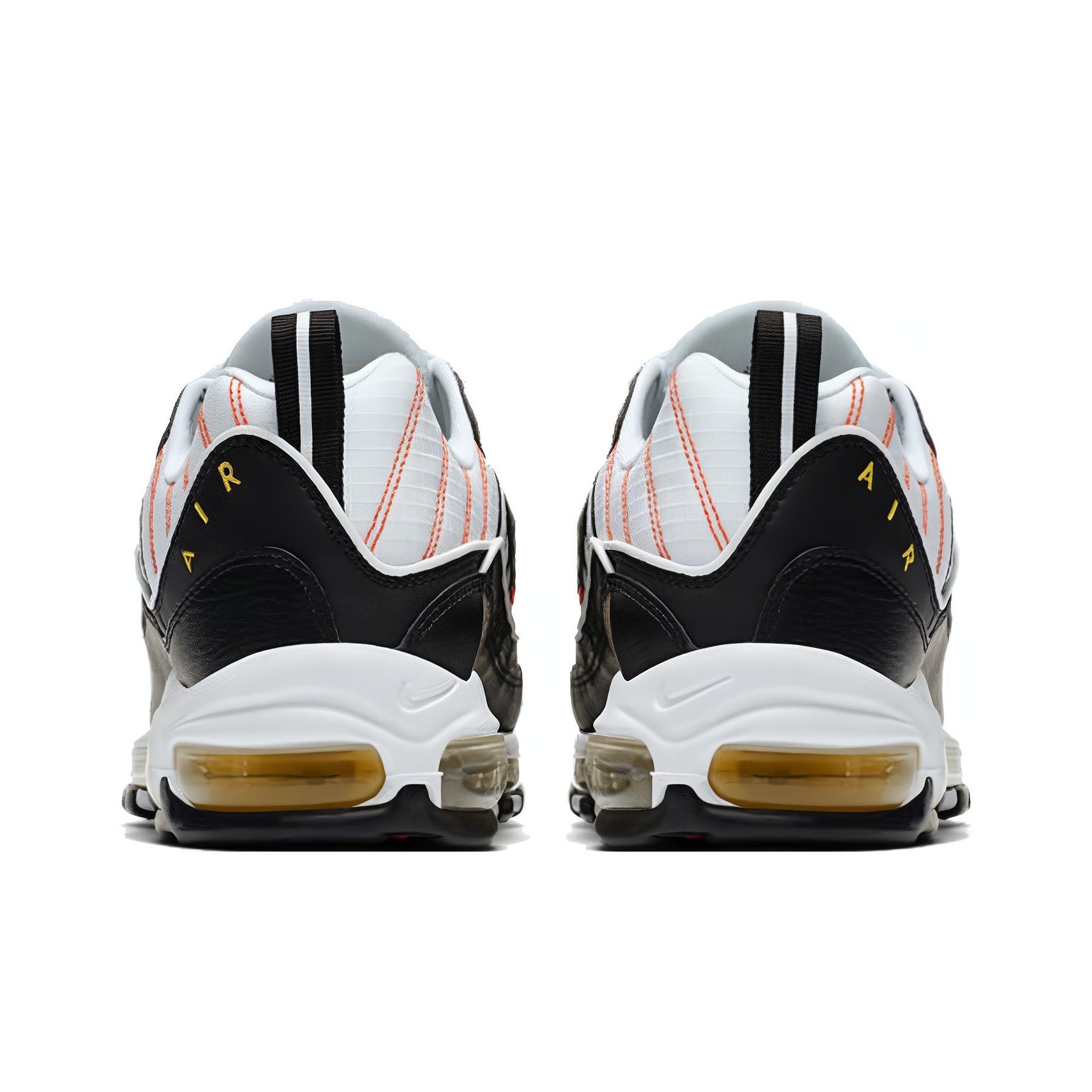 nike air max 98 black white yellow crimson