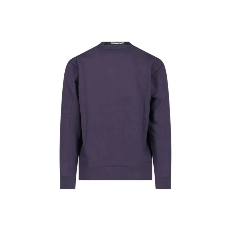 C.P.Company Diagonal Raised Fleece Crewneck Lens Sweatshirt-1