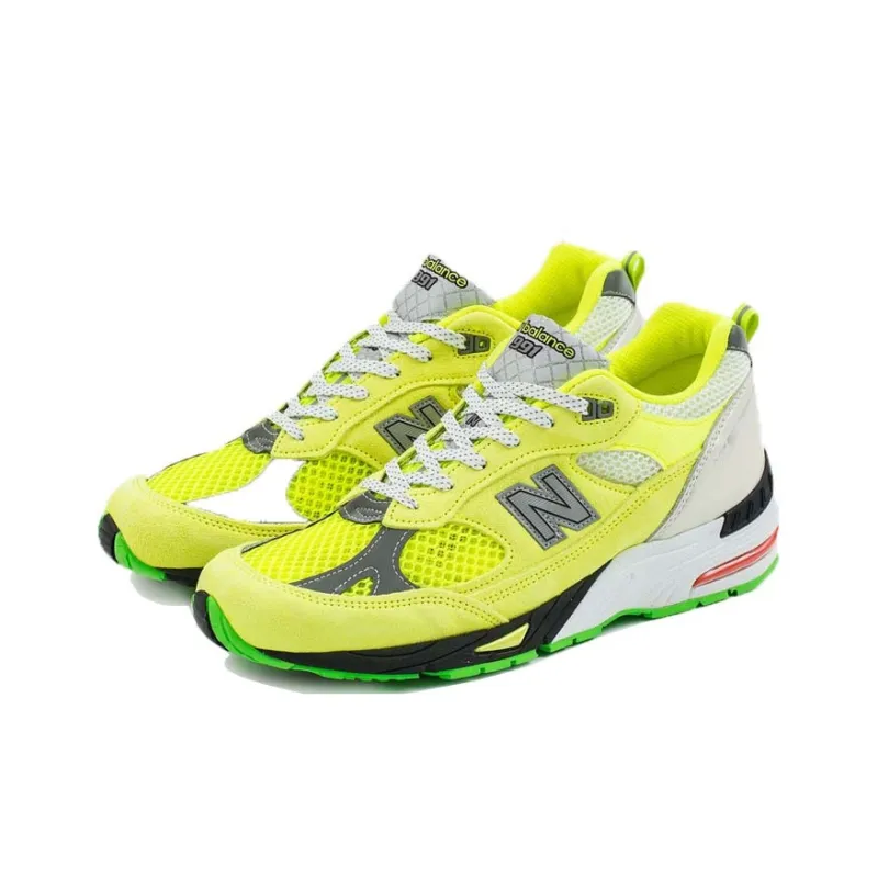 New Balance Aries X 991 Made In England 'Neon Yellow'-2