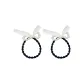 White Butterfly Pearl Hair Tie-2 Pack