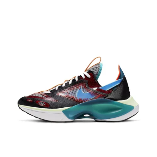 Nike Dmnsix N110 Flyknit Black Blue Hero University Red